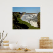 Poster Cascade de Gullfoss en été (Cuisine)