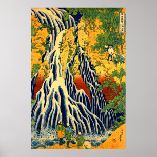 Poster Cascade de Kirifuri au bâti Kurokami dans