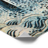 Poster Cascade de Kirifuri, Hokusai (Coin)