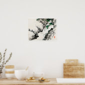 Poster Cascade de Kōno Bairei (1844-1895) (Cuisine)