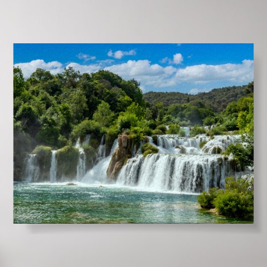 Poster cascade de Krka (Devant)