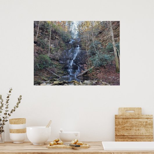 Poster Cascade de la forêt cachée (Cuisine)