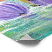 Poster Cascade de la lagune des Mermaids art par Renee La (Coin)