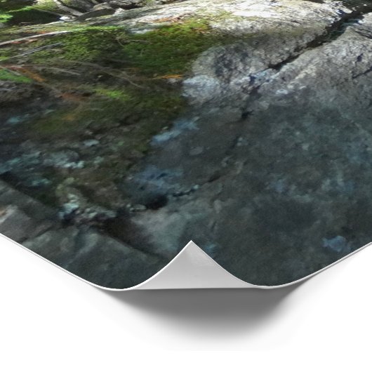 Poster Cascade de la rivière Pemigewasset III (Coin)