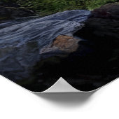 Poster Cascade de Lumière Dorée (Coin)