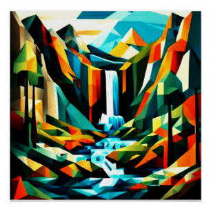Poster Cascade de montagne 7