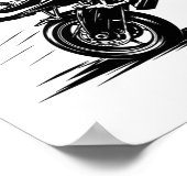 Poster Cascade de moto de sport (Coin)