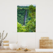 Poster Cascade De Papapapaitai Dans La Jungle (Cuisine)