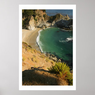 Poster Cascade de plage à Julia Pfieffer