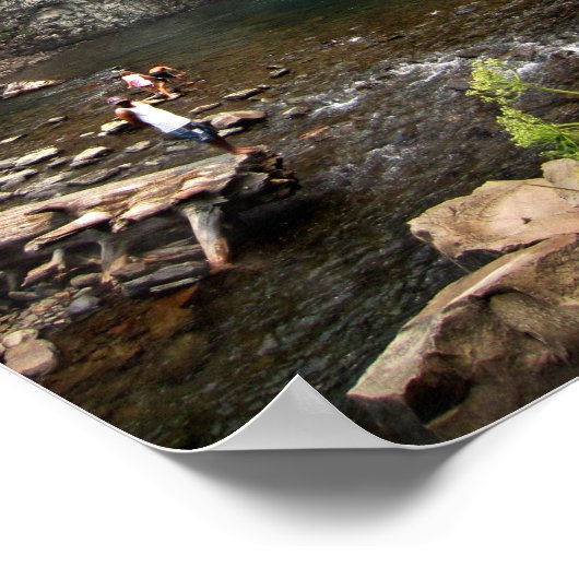 Poster Cascade de Rainbow Falls - Devils Postpile - Sierr (Coin)