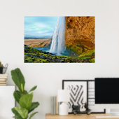 Poster Cascade de Seljalandsfoss en Islande (Bureau à domicile)