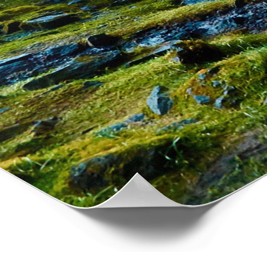 Poster Cascade de Seljalandsfoss en Islande (Coin)