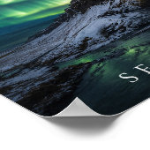Poster Cascade de Seljalandsfoss Islande A4 (Coin)