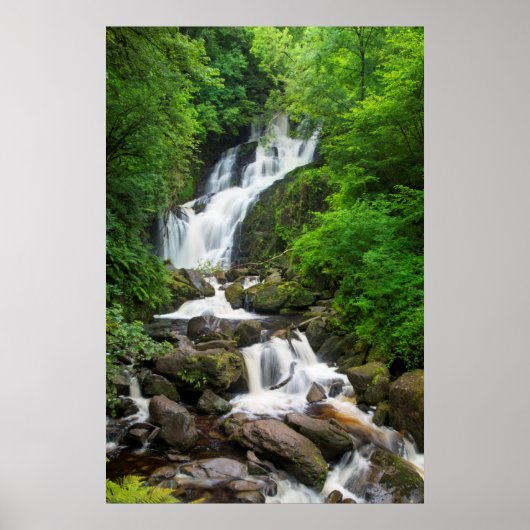 Poster Cascade de Torc paysage, Irlande (Devant)