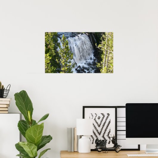 Poster Cascade de Yellowstone (Bureau à domicile)