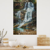 Poster Cascade d'eau sereine dans la nature (Cuisine)
