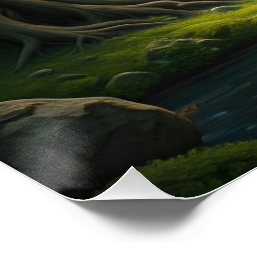 Poster Cascade des forêts (Coin)