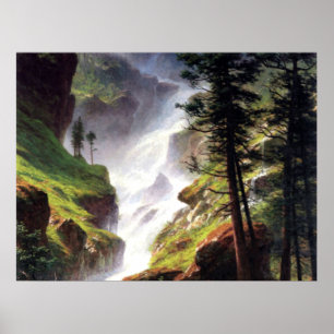 Poster Cascade des Rocheuses - Albert Bierstadt