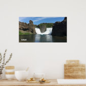 Poster Cascade d'Islande (Cuisine)