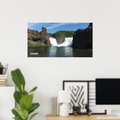 Poster Cascade d'Islande (Bureau à domicile)