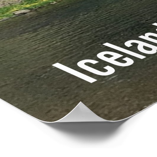 Poster Cascade d'Islande (Coin)