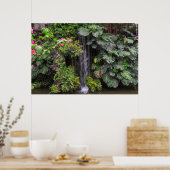 Poster Cascade du jardin luxuriant, Chine (Cuisine)