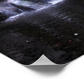 Poster Cascade du Minnesota Version aquarelle (Coin)