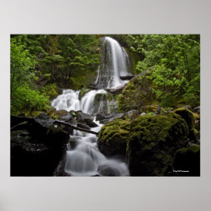 Poster Cascade du mont Rainier