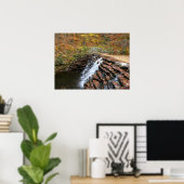Poster Cascade du parc d'état Laurel Hill State Park II (Bureau à domicile)