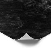 Poster Cascade en noir et blanc à longue exposition (Coin)