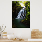 Poster Cascade époustouflante avec lueur de soleil (Cuisine)