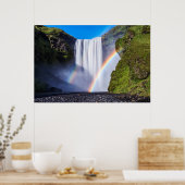 Poster Cascade et arc-en-ciel (Cuisine)