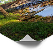 Poster Cascade et ruisseau dans le centre de la Caroline  (Coin)