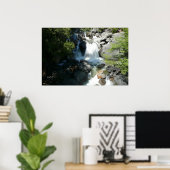Poster Cascade Falls dans le parc national de Yosemite (Bureau à domicile)