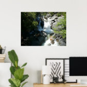 Poster Cascade Falls dans le parc national de Yosemite (Bureau à domicile)