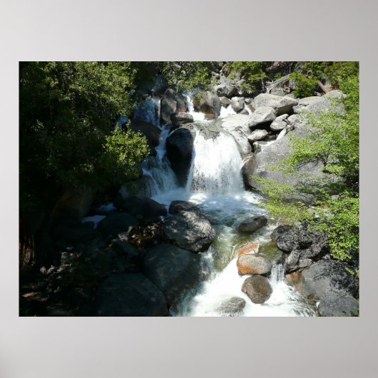 Poster Cascade Falls dans le parc national de Yosemite (Devant)