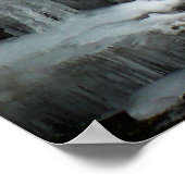 Poster Cascade gelée, bleue (Coin)