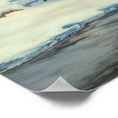 Poster Cascade gelée - Impressionnisme Style Nature Art (Coin)