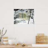 Poster Cascade gelée, jaune (Cuisine)