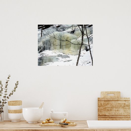 Poster Cascade gelée, jaune (Cuisine)