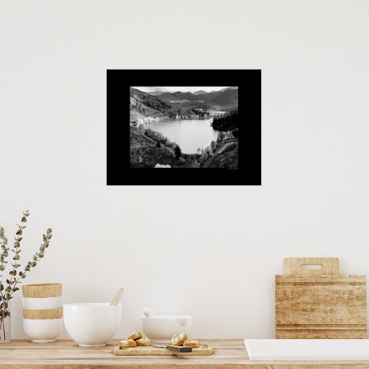 Poster Cascade - Lac (Cuisine)