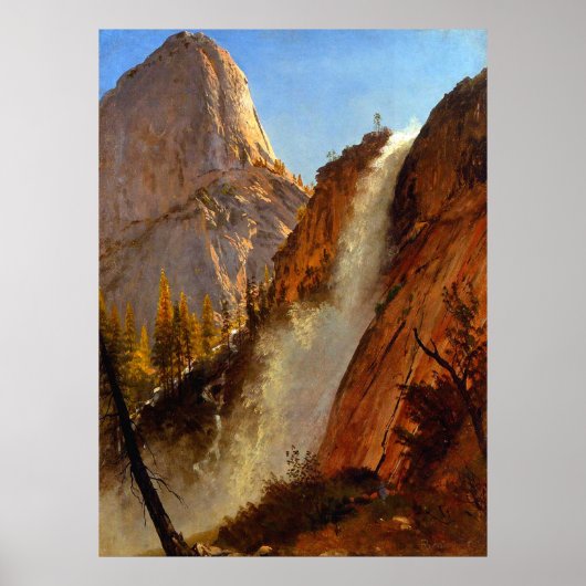 Poster Cascade Liberty Cap Parc Yosemite 1873 (Devant)