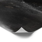 Poster Cascade majestueuse Boka, Slovénie noir et blanc (Coin)