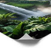 Poster Cascade majestueuse de la Jungle (Coin)