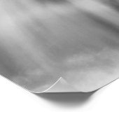 Poster Cascade, noir et blanc (Coin)