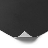 Poster Cascade noire et blanche minimaliste (Coin)