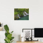 Poster Cascade, Parc national des lacs de Plitvice et (Bureau à domicile)