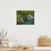 Poster Cascade, Parc national des lacs de Plitvice et (Cuisine)