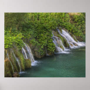 Poster Cascade, parc national des lacs Plitvice et