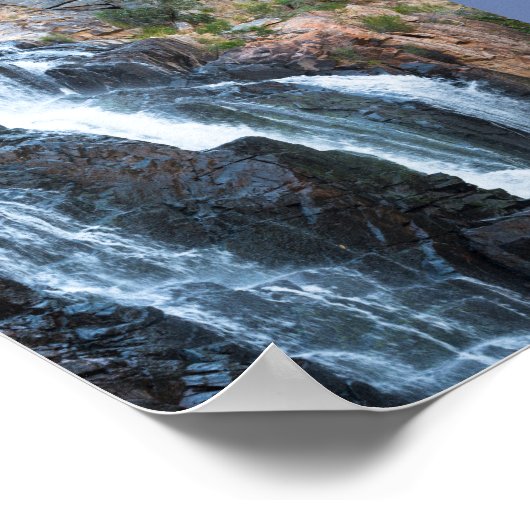 Poster Cascade pittoresque vue abstraite Australie (Coin)